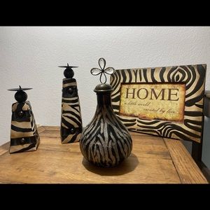 Zebra Themed Home Decor